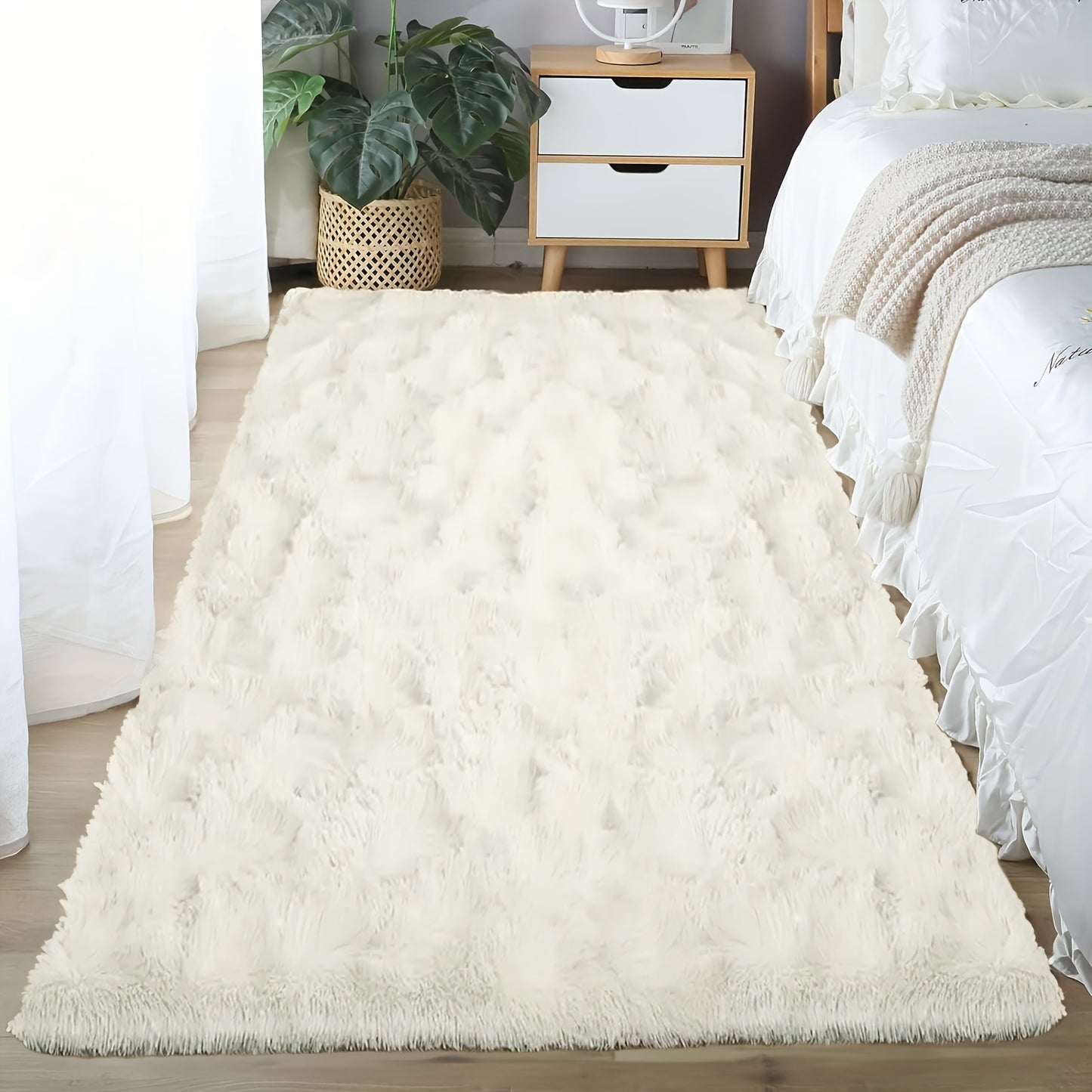 1pc, Soft Plush Drum Carpet, Rug, Non-Slip Plush Fluffy Soft Furry Bedside Carpet, Drum Carpet, Holiday, Suitable for Dormitory Home Decoration, Pet-Friendly Bedroom Living Room Carpet, Drum Carpet, Home Decoration, Room Deco