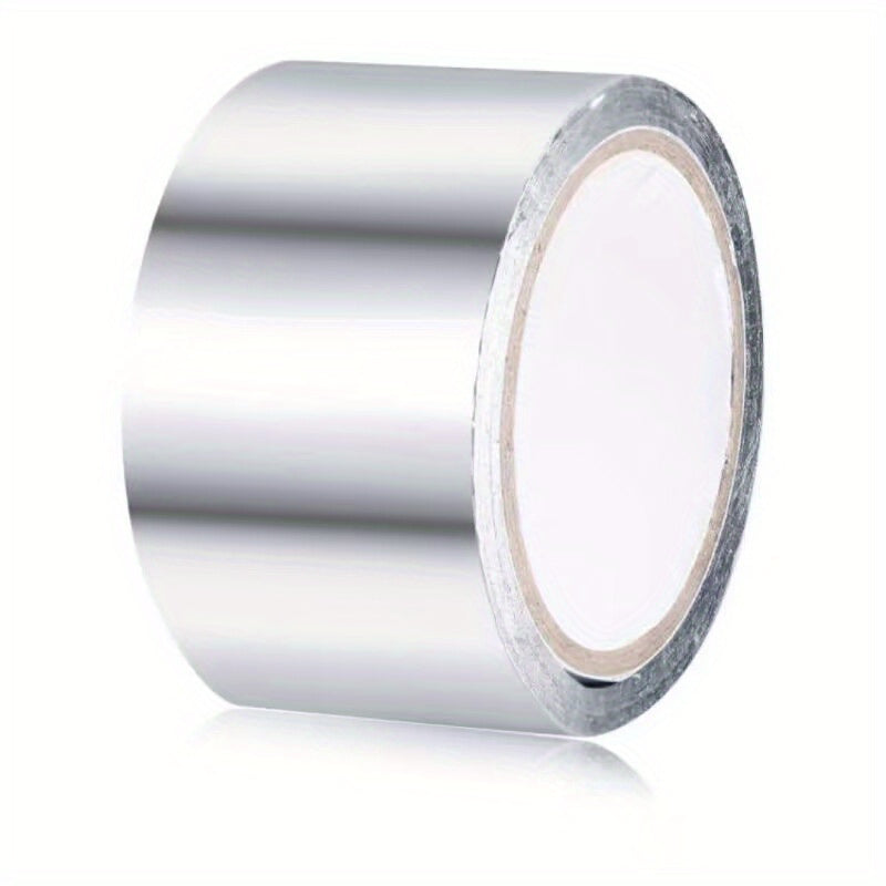 Waterproof Aluminum Foil Tape for Kitchen & Bathroom - Anti-Mold, Heat Insulation Countertop Sticker, 1 Roll