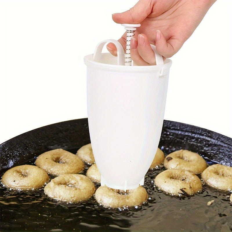 Easy-to-Use Donut Maker - Portable Round Dessert & Cookie Baking Tool, No Electricity Needed