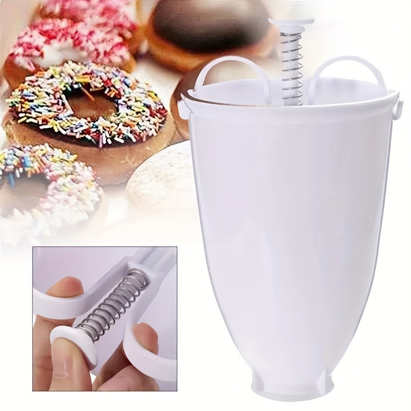 Easy-to-Use Donut Maker - Portable Round Dessert & Cookie Baking Tool, No Electricity Needed