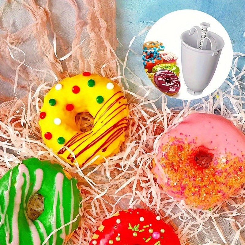 Easy-to-Use Donut Maker - Portable Round Dessert & Cookie Baking Tool, No Electricity Needed