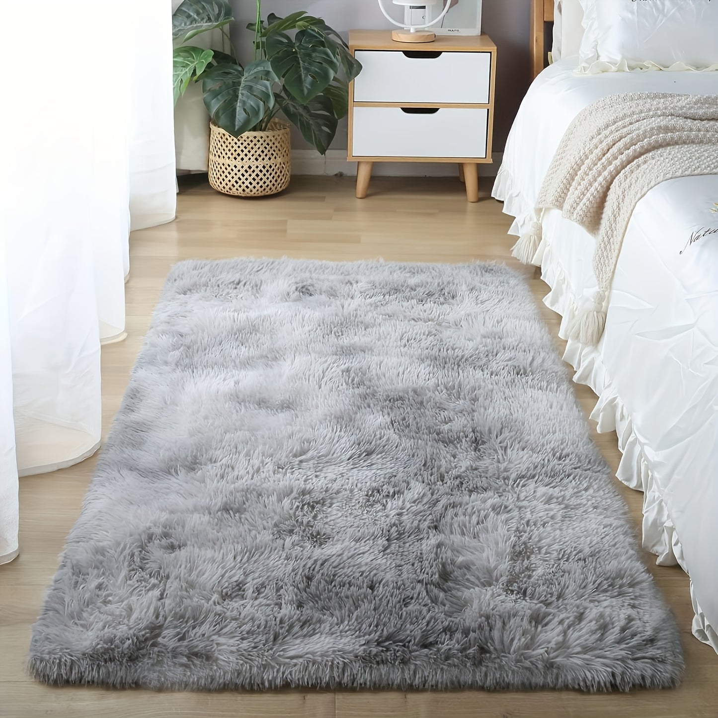 1pc, Soft Plush Drum Carpet, Rug, Non-Slip Plush Fluffy Soft Furry Bedside Carpet, Drum Carpet, Holiday, Suitable for Dormitory Home Decoration, Pet-Friendly Bedroom Living Room Carpet, Drum Carpet, Home Decoration, Room Deco