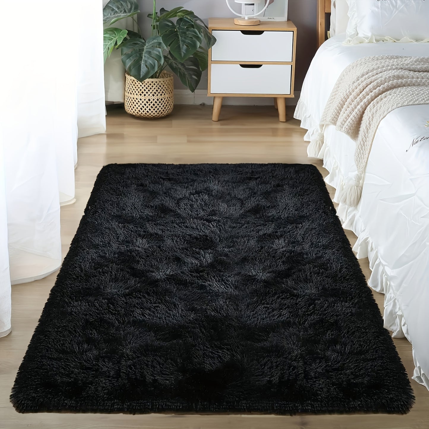 1pc, Soft Plush Drum Carpet, Rug, Non-Slip Plush Fluffy Soft Furry Bedside Carpet, Drum Carpet, Holiday, Suitable for Dormitory Home Decoration, Pet-Friendly Bedroom Living Room Carpet, Drum Carpet, Home Decoration, Room Deco