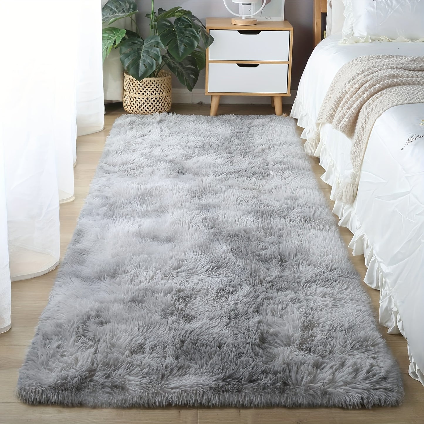 1pc, Soft Plush Drum Carpet, Rug, Non-Slip Plush Fluffy Soft Furry Bedside Carpet, Drum Carpet, Holiday, Suitable for Dormitory Home Decoration, Pet-Friendly Bedroom Living Room Carpet, Drum Carpet, Home Decoration, Room Deco