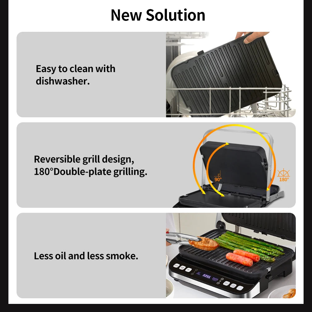 BioloMix 2000W Electric Contact Grill