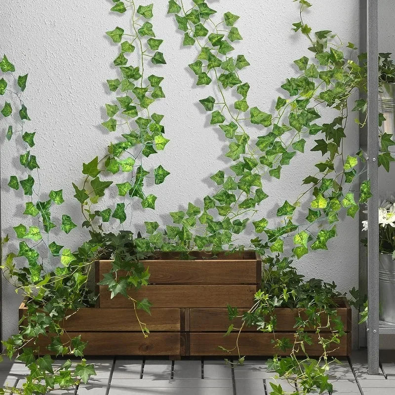 Artificial Green Ivy Leaf Rattan Creeper Leaves