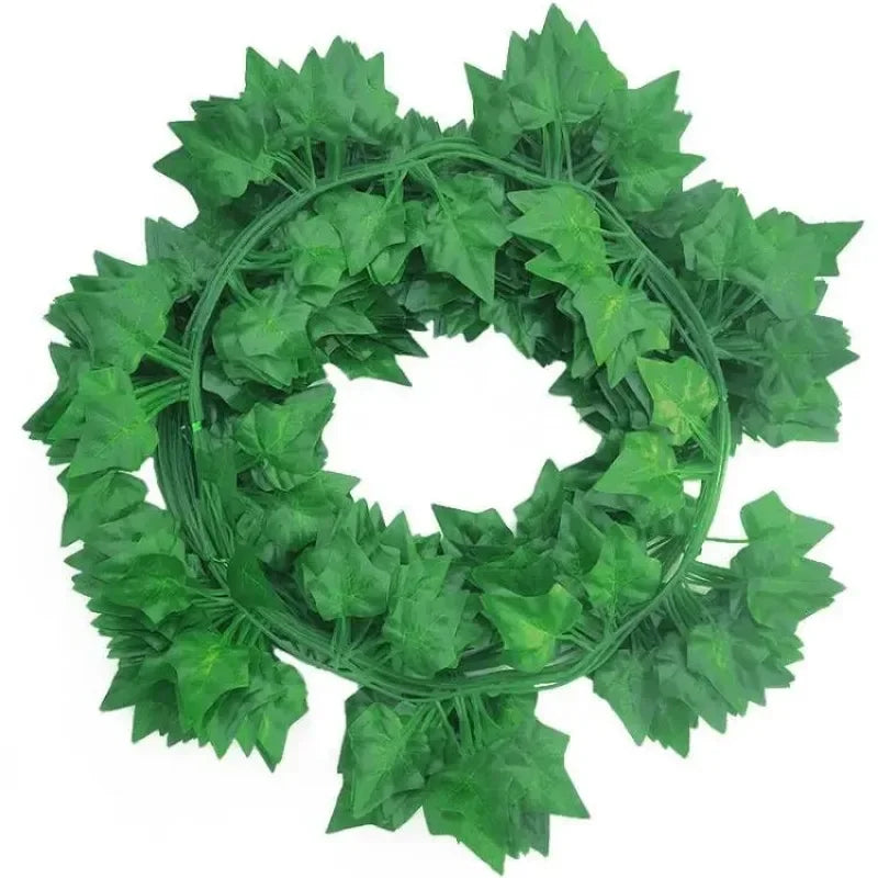 Artificial Green Ivy Leaf Rattan Creeper Leaves