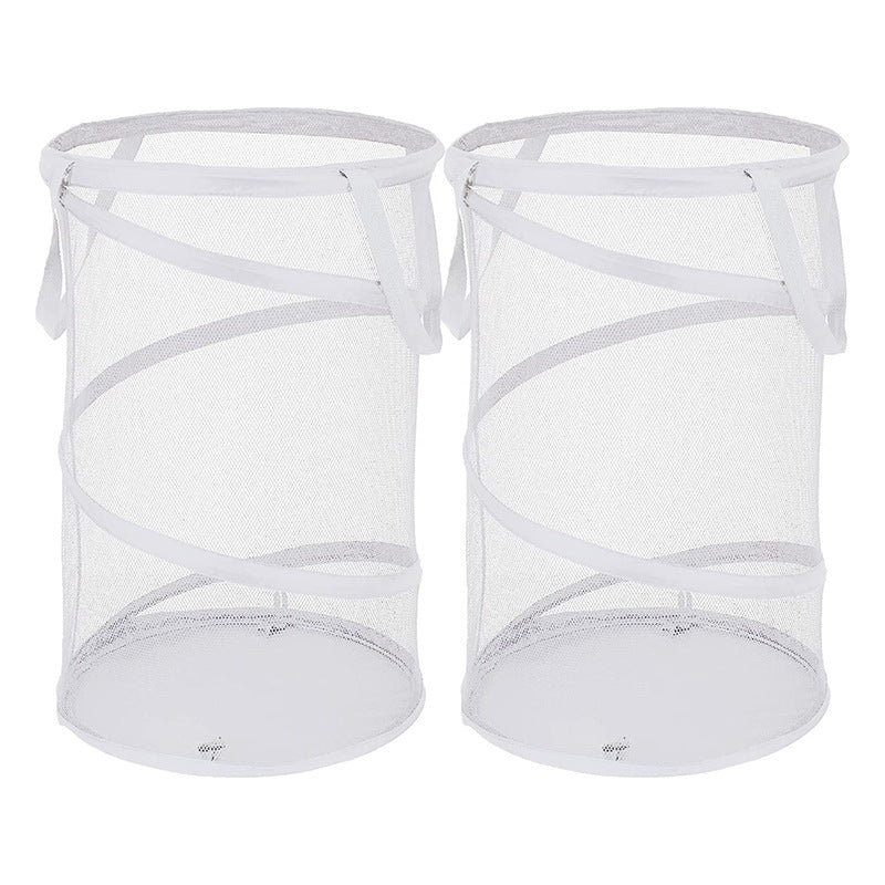 Dirty clothes storage basket cylindrical