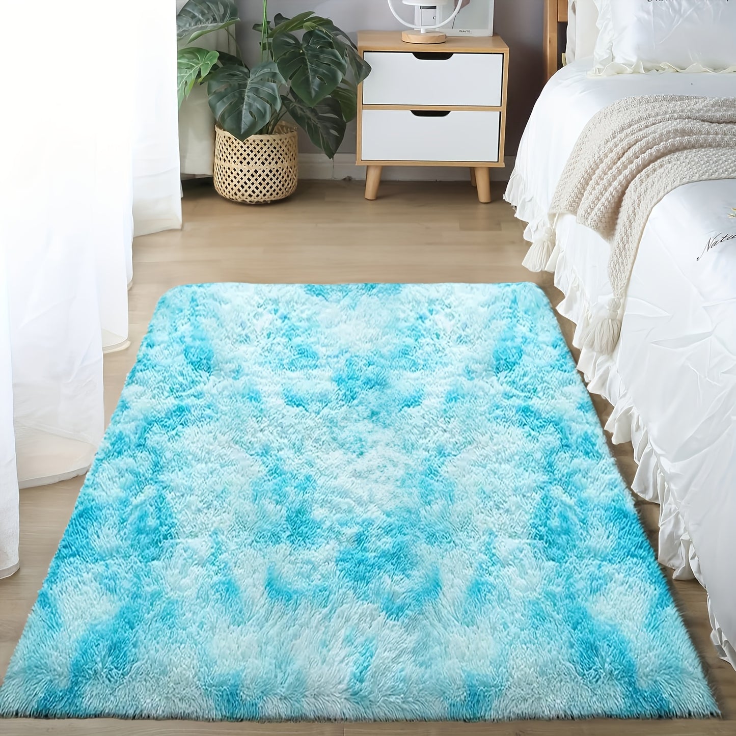 1pc, Soft Plush Drum Carpet, Rug, Non-Slip Plush Fluffy Soft Furry Bedside Carpet, Drum Carpet, Holiday, Suitable for Dormitory Home Decoration, Pet-Friendly Bedroom Living Room Carpet, Drum Carpet, Home Decoration, Room Deco