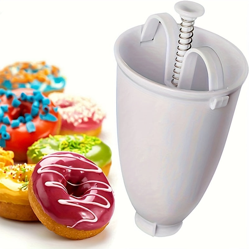 Easy-to-Use Donut Maker - Portable Round Dessert & Cookie Baking Tool, No Electricity Needed