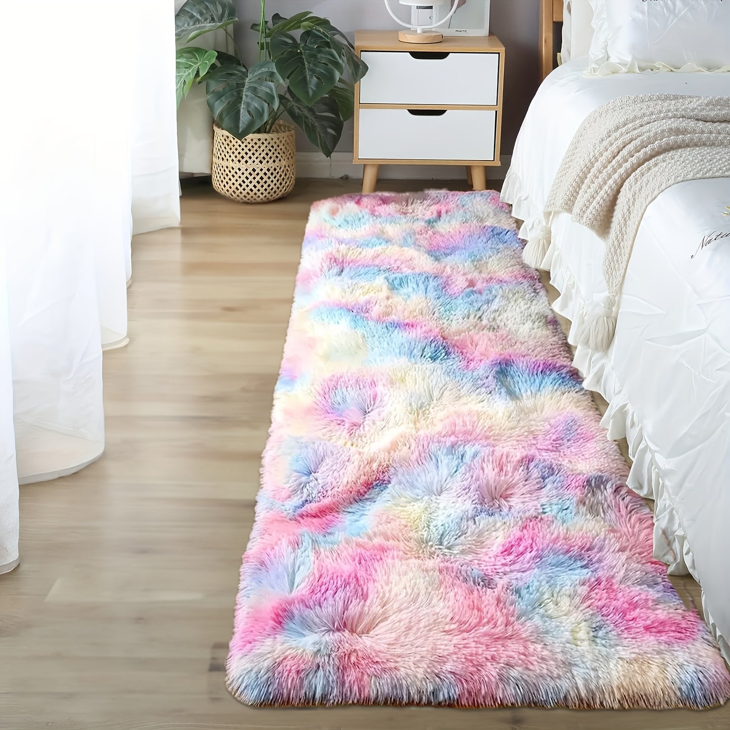 1pc, Soft Plush Drum Carpet, Rug, Non-Slip Plush Fluffy Soft Furry Bedside Carpet, Drum Carpet, Holiday, Suitable for Dormitory Home Decoration, Pet-Friendly Bedroom Living Room Carpet, Drum Carpet, Home Decoration, Room Deco