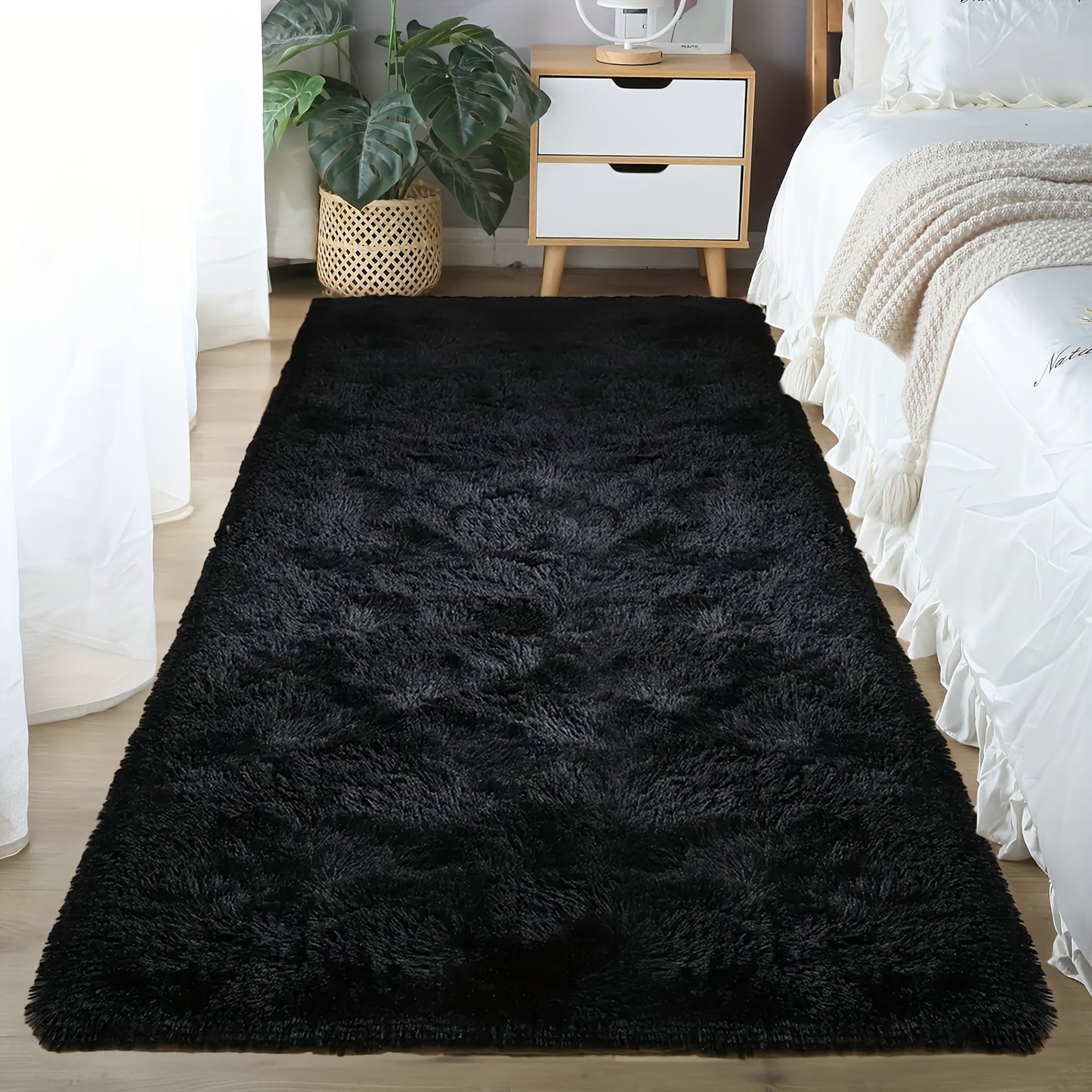 1pc, Soft Plush Drum Carpet, Rug, Non-Slip Plush Fluffy Soft Furry Bedside Carpet, Drum Carpet, Holiday, Suitable for Dormitory Home Decoration, Pet-Friendly Bedroom Living Room Carpet, Drum Carpet, Home Decoration, Room Deco